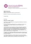 Letter from Cllr Keith Cunliffe (Chair of Industrial Communities Alliance) to Miatta Fahnbulleh MP (MHCLG) on Pride in Place initiative