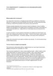 The Independent Commission on Neighbourhoods – assessment